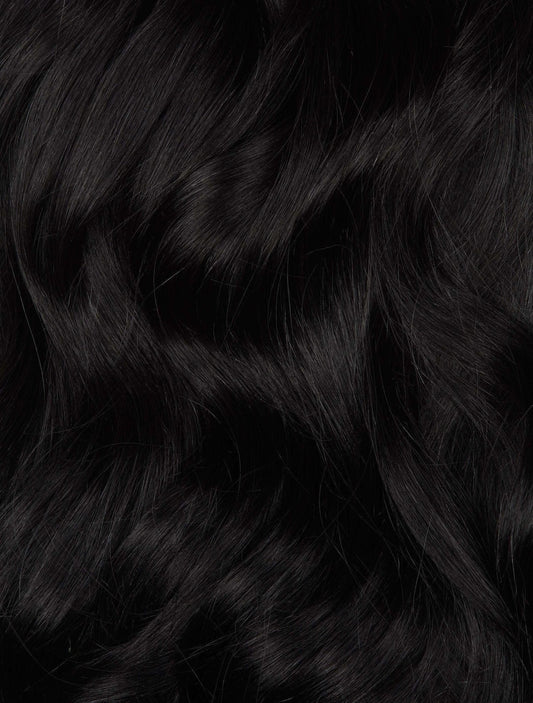 Jet Black (1) Genius Weft - BOMBAY HAIR 