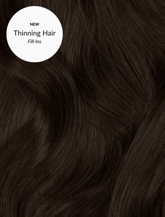 Dark Brown (2A) Thinning Hair Fill-Ins - BOMBAY HAIR 