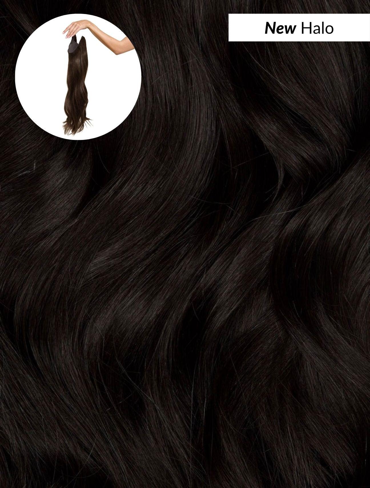 Soft Black (1C) Halo - BOMBAY HAIR 